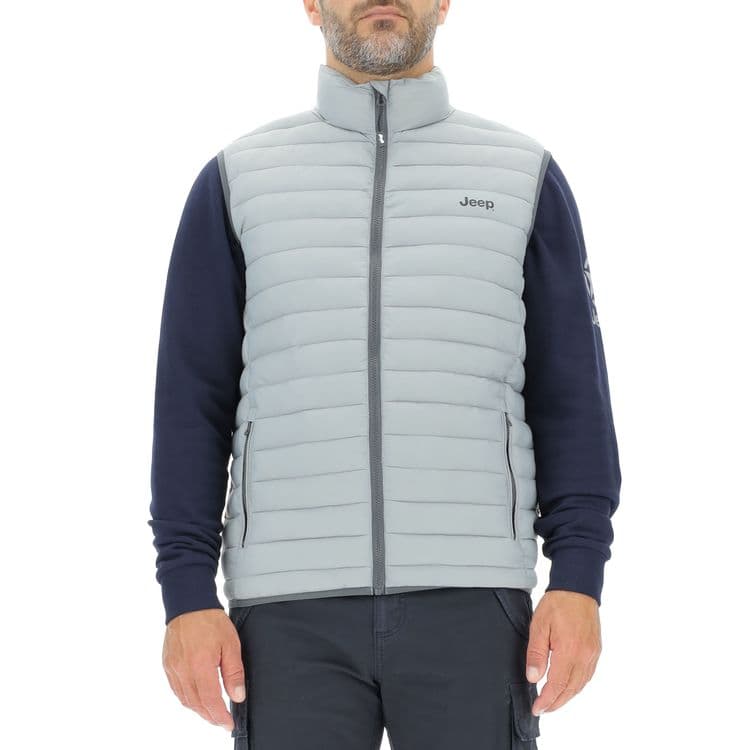 Giacca Jeep Uomo Imbottita - Tecnica Con Tasche, Poliestere